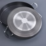 (35cm/13.78in)Korean Grill Pan Non Stick Coating Round BBQ Griddle Frying Pan