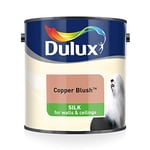 Dulux Silk Emulsion Paint For Walls And Ceilings - Copper Blush 2.5 Litres (Pack of 1)