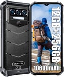 Wp38 Telephone Incassable-10600Mah Grande Batterie 12Go+256Go(1 To)13Mp Double Camera Smartphone Incassable Android13 Rugged Smartphone 6,52 Pouces Hd+Ips Dual Sim/Nfc/Otg/Face Id