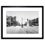 Vintage Photo Canal Street New Orleans 1900 USA Artwork Framed Wall Art Print 9X7 Inch