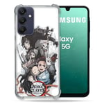 Cokitec Coque Renforcée pour Samsung Galaxy A16 5G Manga Demon Slayer Blanc