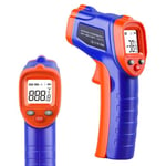 Infrared Thermometer Gun -58℉~ 752℉, Non-Contact Laser Thermometer Gun with Backlight LCD Display, Heat Thermometer Gun For Cooking, BBQ, Pizza Oven, Griddle Hvac Tools (Not for Human)