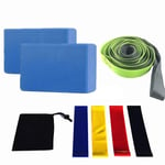 Xinllm Resistance Band Elastiband Résistance Band Set L'équipement d'exercice pour La Maison Bandes de Fitness Résistance Excersize Bandes Résistance Bande Blue,500mm