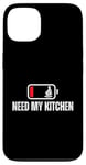 iPhone 13 Chef Low Battery Need My Kitchen Funny Sous Chef Case