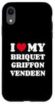 Coque pour iPhone XR Briquets Griffons Vendéens I Love My Briquet Griffon Vendeen