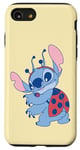 Coque pour iPhone SE (2020) / 7 / 8 Disney Lilo & Stitch Cute Pastel Spring Ladybug Stitch