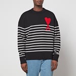 AMI de Coeur Striped Virgin Wool Jumper - L