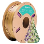 PLA filament 1.75mm Silk, ENISINA Filament PLA Brillant pour imprimante 3D FDM,Précision Dimensionnelle +/- 0.03mm,1kg / 2.20lb(Vert & Violet & Jaune )