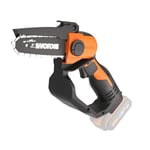 WORX - Élagueuse - Mini Tronçonneuse sans Fil - Guide de 12 cm - Pour l'Élagage, la Taille, l'Ébranchage et le Tronçonnage - Avec Capot de protection - Livrée sans Batterie ni Chargeur - WG324E.9