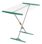 JUWEL Superdry Basic 40804 Clothes Airer with Washing Line, Drying Length 11 m, Colour Mint, Aluminium for Bathroom and Balcony, Normal