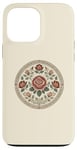 Coque pour iPhone 13 Pro Max Rose florale botanique, style bohème minimaliste, roses d'amour