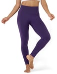 LAPASA Legging Long Femme Taille Haute Yoga Pantalon de Sport Gainant Collants Gym Fitness Course L01A1 Violet L