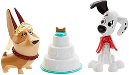 Disney 101 Rue des Dalmatiens, 2 Figurines Chiens à Un Mariage, Jouet pour Enfant, Gbm40