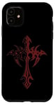 iPhone 11 Mall Goth Punk Grunge Aesthetic Gothic Cross Case