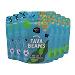 The Honest Bean Co Roasted Fava Bean Sea Salt & Cider Vinegar, High Protein Vegan Snack, 120 g (Pack of 6)