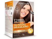 Kativa Brazilian Straightening Kit - Keratin Hair Treatment, 12-Week Smoothness