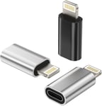 Lot De 3 Adaptateurs Lightning Vers Usb C-Écrou Vers Lightning Mâle-Câble De Charge-Bloc D'alimentation-Accessoires Pour Iphone 14, 13, 12, 11 Pro Max, Mini 7, 8 Plus, X, Xs, Xr, Se Tp