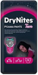 Huggies DryNites Girl's Pyjama Pants, 8-15 Years (9 Pack)