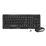 LogiLink ID0194 Wireless Keyboard and Mouse Set (2.4 GHz Radio) with 1000 dpi an