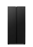 Fridgemaster MS83430EB Freestanding Slim American Side by side Door Fridge Freezer 441L, Total No Frost, Inverter compressor, Black, 83.2x178.0cm, Energy Rating E