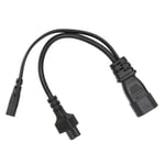 Iec320 C14 Male To C5 C7 Female Power Cord 1 In 2 Out 10A 250V Waterproof Po MPF