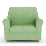 PETTI Artigiani Italiani - Housses de Canapé, Housse de Canapé Extensible, Housse de Fauteuil, Housse Canapé 1 Places, Protection Canapé, Vert Sauge