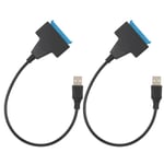 2 st Bärbar USB 2.0-port till Lång Skal för SATA-gränssnitt Kabel Utrustningstillbehör