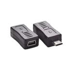 New Micro USB Female to Mini USB Male Adapter Charger Converter Adaptor