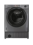 Haier Series 4 Hwq90B416Fwbr-Uk 9Kg Integrated Washing Machine, 1600 Spin, A Rated - Graphite - Washing Machine Only