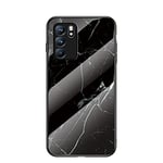 Hülle® Gradient Color Anti-Scratches Glass Case Compatible for OPPO Reno6 5G (4)