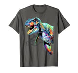 Jurassic World Rainbow T-Rex Portrait T-Shirt