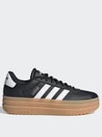 adidas Sportswear Women's VL Court Bold Trainers - Black/White, Black/White, Size 5.5, Women