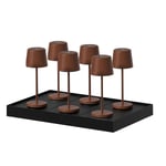 6 mini lampes avec plateau de chargement kelly mini H22cm Lumisky