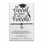 Tassle Worth The Hassle Wish String Bracelet With Lucky Charm Sentimental Gift