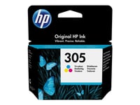 Hp 305 - 4.48 Ml - Färg (Cyan, Magenta, Gul) - Original - Bläckpatron - För Deskjet 23Xx, 27Xx, 28Xx, 41Xx, 42Xx  Deskjet Plus 41Xx  Envy 60Xx, 64Xx  Envy Pro 64Xx