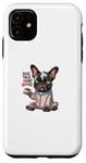 Coque pour iPhone 11 Less Talk More Coffee Bouledogue français amusant et mignon graphique