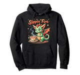 Sippin’ Fire Cute Dragon Tea Lover Pullover Hoodie