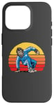 Coque pour iPhone 16 Pro Break Dancing Sasquatch B-Boy Bigfoot Dancer 80s Sunset