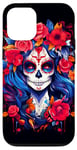 Coque pour iPhone 12/12 Pro Dia De Los Muertos Masque La Catrina