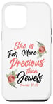 iPhone 12 Pro Max Christian Bible Verse Quote Rose Flower Proverbs 31:10 Case