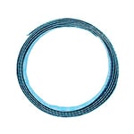 Vaessen Creative Fil Aluminium Gaufré Oriental - Bleu - 2 m x 3 cm x 0,5 mm - Souple - Turquoise - pour Loisirs Créatifs, Perlage et Bijoux