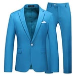 Costume Homme Uni 3 Pièces De Slim Fête Soirée Mariage Business Fit Grande Vêtements Masculin Wz227