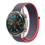 Huawei Watch GT / Watch 2 Pro / Watch Magic 22mm klockband av nylon - Röd