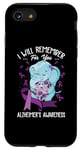 iPhone SE (2020) / 7 / 8 I Will Remember You Alzheimer's Awareness Purple Elephant Case