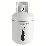 Nologo SHM-MM 300ml Accueil Purificateur Voiture Atomiseur Eau Gouttelettes Aroma Diffuseur USB Humidificateur d'air Chaud LED Couleur Veilleuse avec Petit Ventilateur-Blanc