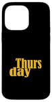 Coque pour iPhone 14 Pro Max University Varsity-Gold Thursday Varsity-Gold Yellow