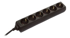 Electraline 35441 Mini Cube avec 4 Ports USB 3.4A (2 type A + 2 type C),  Bloc 3 Prises avec Interrupteur, Rallonge Multiprise 3M