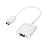 Logilink CV0150 Câble Adaptateur HDMI (mâle) vers VGA (Femelle) + Audio 3,5 mm + USB, 1080p, Longueur du câble : 15 cm