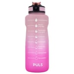 Motiverende Vannflaske Faded Pink 1,5l