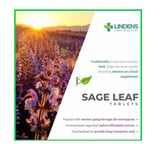 Sage Leaf Extract 500 mg (100 Tablets), Menopause & Hot Sweat Flushes LINDENS UK